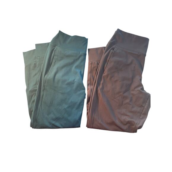 PINK Joggers Set of 2 – Teal & Taupe – Size L – Super Soft – EUC – Pockets - Picture 5 of 5